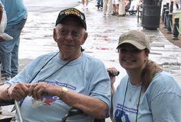 Army Scout Veteran Herbert Walker and Client Services Supervisor Holly Thornton
