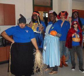 Blue Ridge Job corps Students volunteer for SCALE by going to elementary schools and promoting literacy through acting out children’s books to second grade level students.