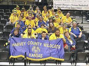 The Harvey County Wildcats sent three teams to the Kansas Special Olympics State Basketball Tournament. The Powercats and the Blue Team won their division. The White team took second in their division.
