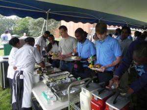 Old Dominion Job Corps Center staff served students during the Staff and Student Appreciation Luncheon.