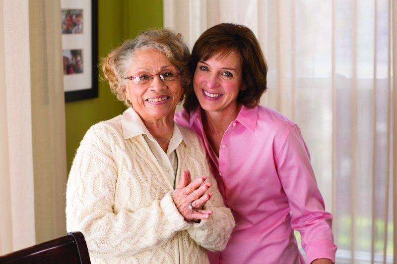 caregiver with patient